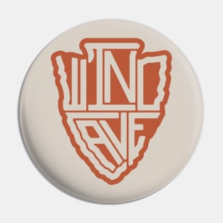 Wind Cave National Park name arrowhead Pin