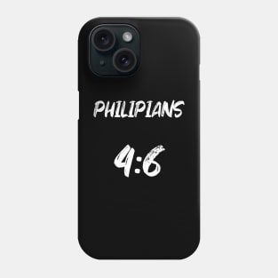 Philippians 4:6 Bible Verse Text Phone Case