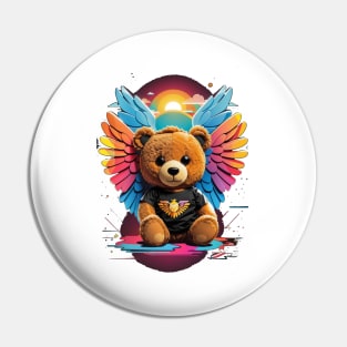 Cute angel Teddy bear Pin