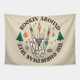 Rockin Around The Christmas Tree Western Christmas Tapestry