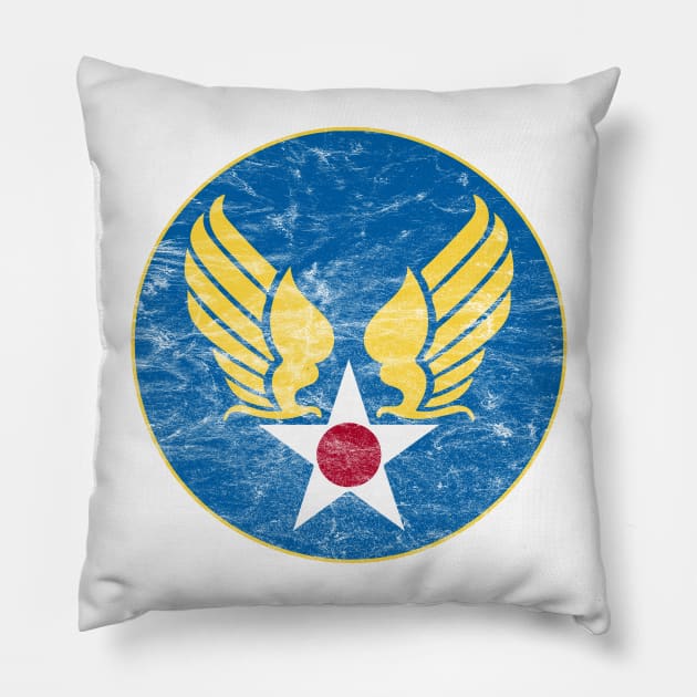 U.S. Army Air Corps Distressed Pillow by Doc Multiverse Designs