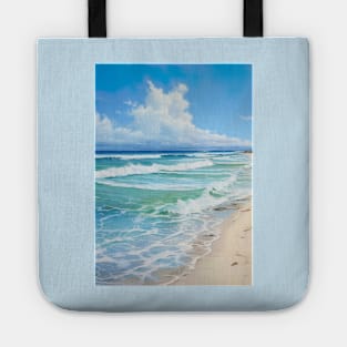 Minimalistic water color painting of ocean-2  ! Tote