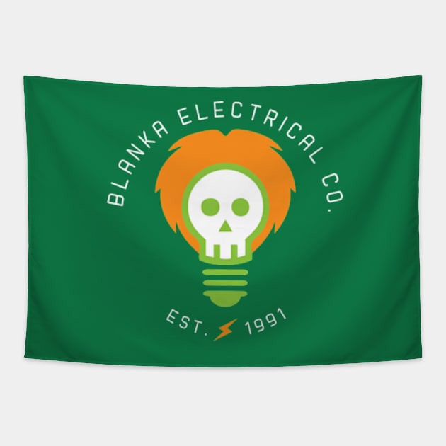 Blanka Electrical Co. Tapestry by Snomad_Designs