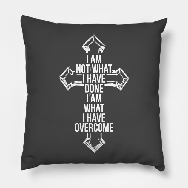 I am not what i have done, I am what I have overcome T-shirt Pillow by RedYolk