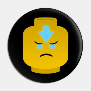 Lego head Aang Avatar Mode Pin