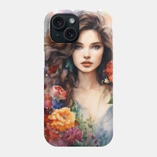 Beautiful among the flowers Phone Case