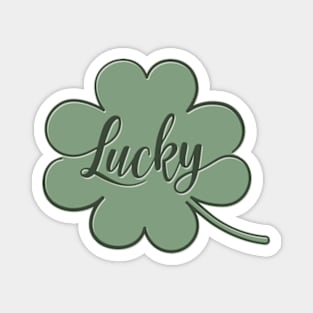 Lucky Green Shamrock - GraphicLoveShop Magnet