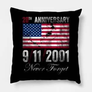 Never Forget 911 20th Anniversary Patriot Day 2021 Pillow