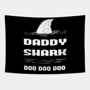 Fathers Day Gift - Daddy Shark Shirt, Daddy Shark, Dad Shark T-Shirt, Shark family Party Shirt, Family Shark Shirts, Daddy Shark T-Shirt Tapestry