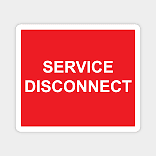 Electric Service Disconnect Label Magnet