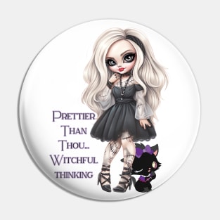 Cute Halloween Punk Girl - Halloween for Girls Pin