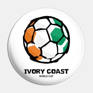 Ivory Coast Football Country Flag Pin