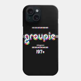 Groupie 1970 ColorGroove Retro-Rainbow-Tube nostalgia (wf) Phone Case