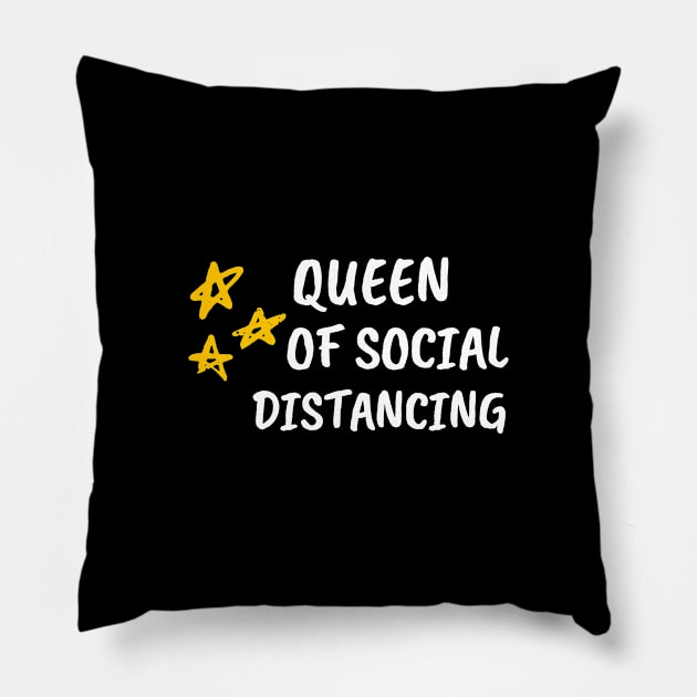 Funny Cute Introvert Queen Books Quarantine 2020 Social Distancing Meme Introvert Anxiety Stay Home Virus Pandemic Cute Gift Sarcastic Happy Inspirational Motivational Birthday Present Pillow by EpsilonEridani