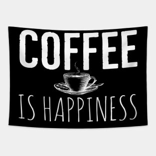 Coffee Is Happiness Funny Tapestry