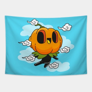 Pumpkin Boy Halloween Kawaii Tapestry