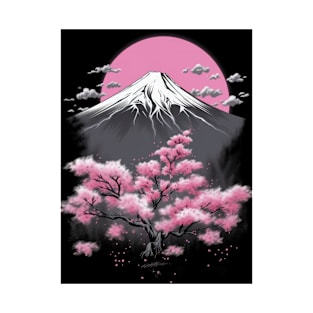 Sakura in front of Fuji T-Shirt