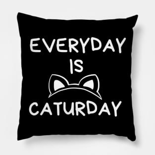 Everyday Is Caturday Pillow