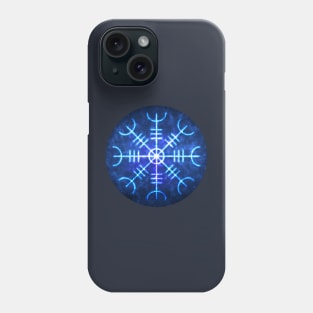 Helm of Awe Sigil, Icelandic Magical Stave Wrought in Ice Fire Phone Case