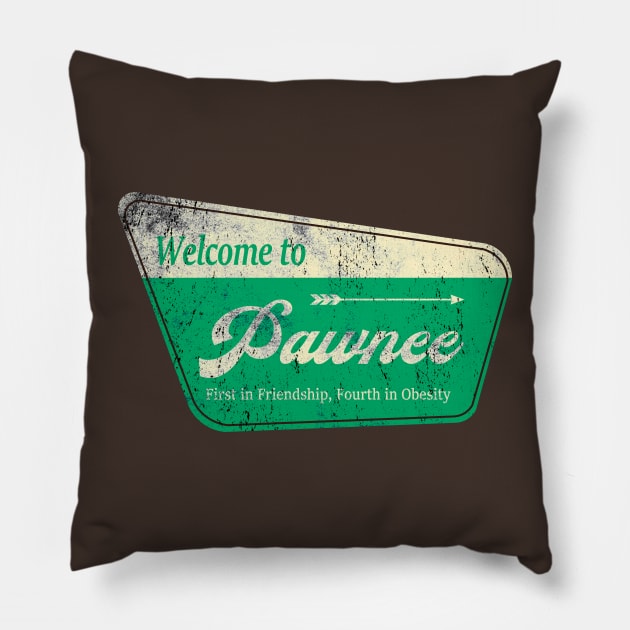 welcome to pawnee Pillow by Kishiton