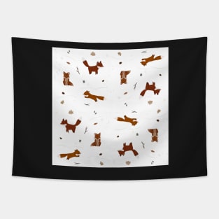 Winter Foxes Tapestry
