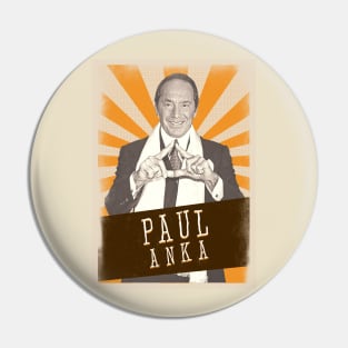 Vintage Aesthetic Paul Anka Pin