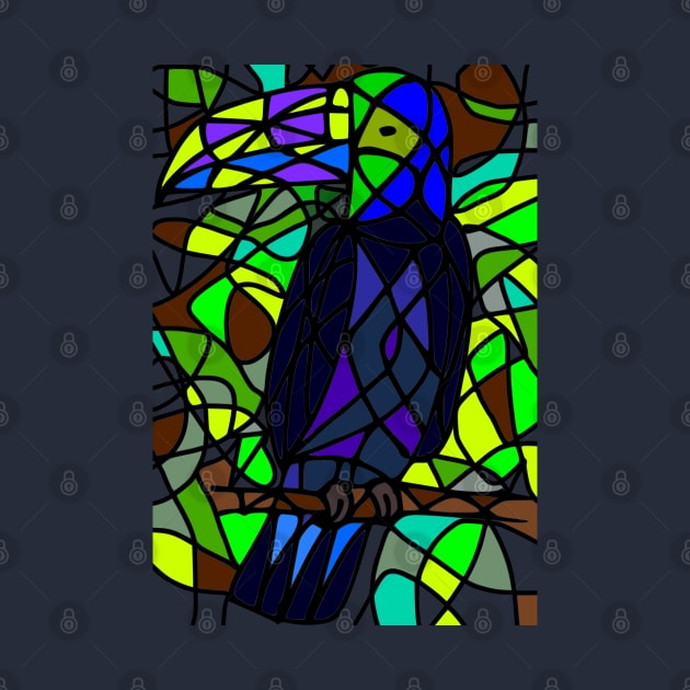 Mosaic toucan by artbyluko