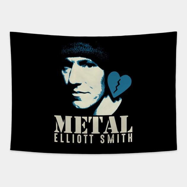 Elliott Smith Heart Metal Tapestry by mia_me