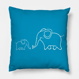 T-Shirt Design Animals Elephant Pillow