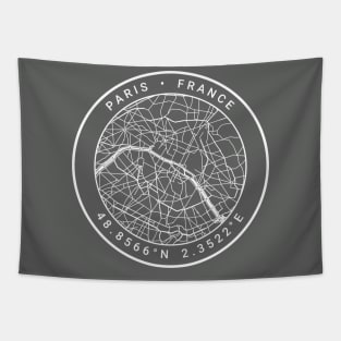 Paris Map Tapestry