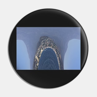 Distorted Tasmanian landscape Pin