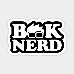 Book nerd with glasses Magnet