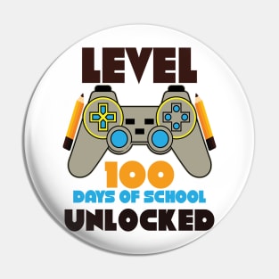 Level 100 completed 100 days of school unlocked Pin