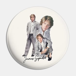 James Spader 80s Retro Design Pin