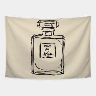 Classic Perfume Bottle Illustration Tapestry