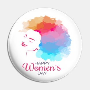 Happy Womens Day Pin