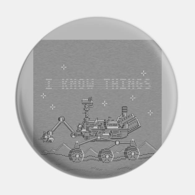 ASCII Mars Rover Pin by OmarFeliciano_PrimitiveTool