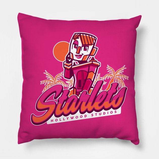 Hollywood Studios Starlets Pillow by MandelasMicrocosm