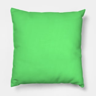 Neon Bright Green Color Solid Design Pillow