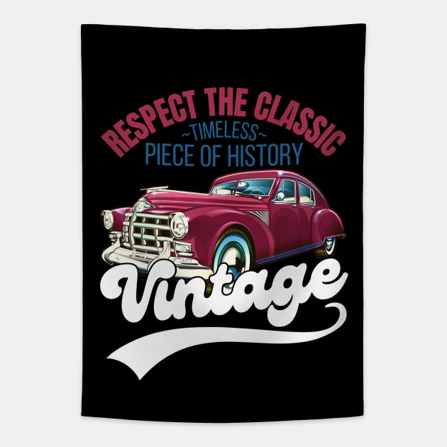 Classic Car Tapestry by FullOnNostalgia