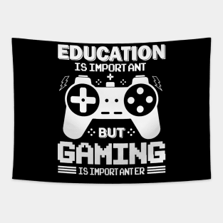 Funny Gamer Education Important Gaming Importanter Tapestry