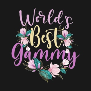 Family World's Best Gammy Tee Funny Gammy Ever Gift T-Shirt