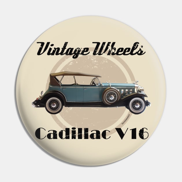 Vintage Wheels - Cadillac V16 Pin by DaJellah