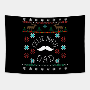 Feliz Navi Dad Ugly Christmas Inspired Design Tapestry