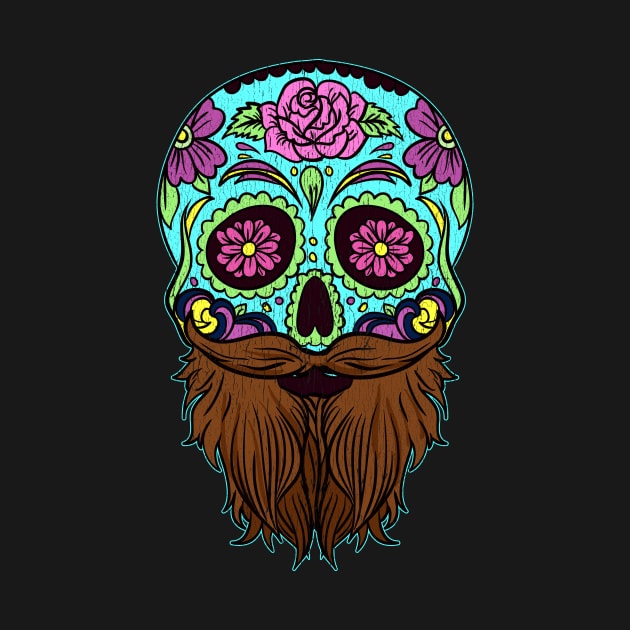 Dios Los Muertos Skull Graphic| Dios De Los Muertos Illustration by GigibeanCreations