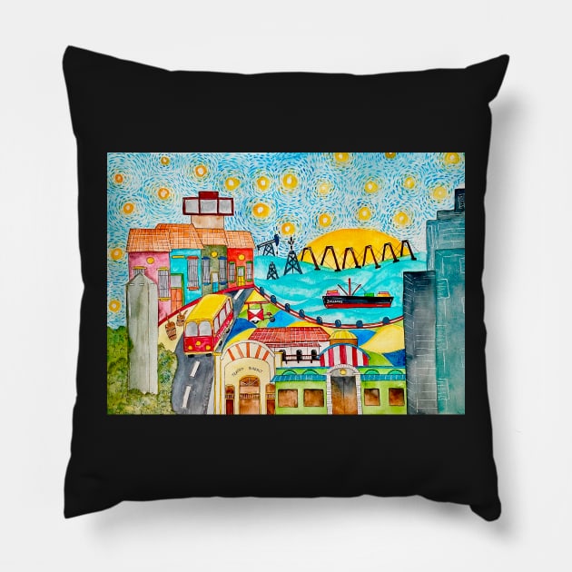 maracaibo Pillow by Miladrawcolors