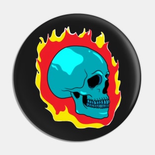 skull on fire (3) Pin