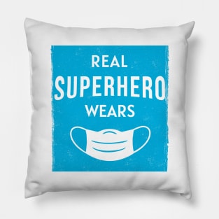 Real Superhero Wears Mask Pillow