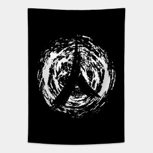 Human Kanji Swirl Tapestry