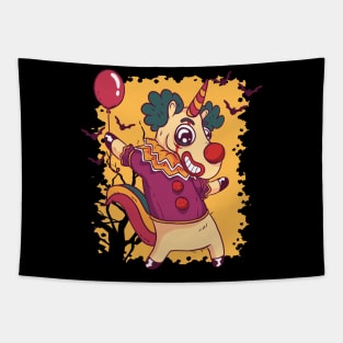 Clown Unicorn Tapestry